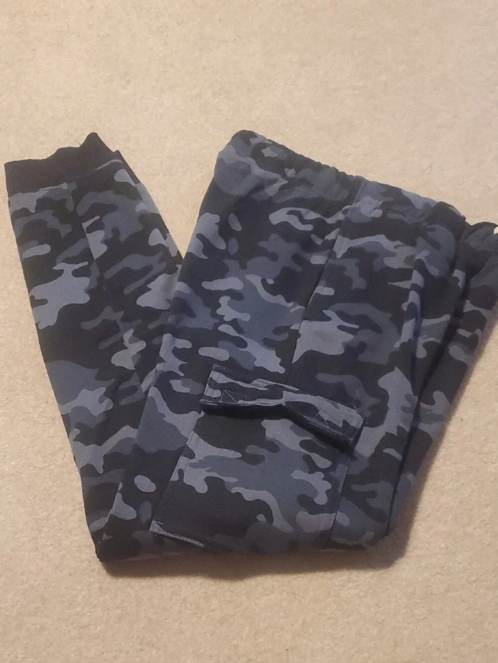 The Children's Place Blue Camouflage Cargo Pants & Royal Blue Athletic Shorts